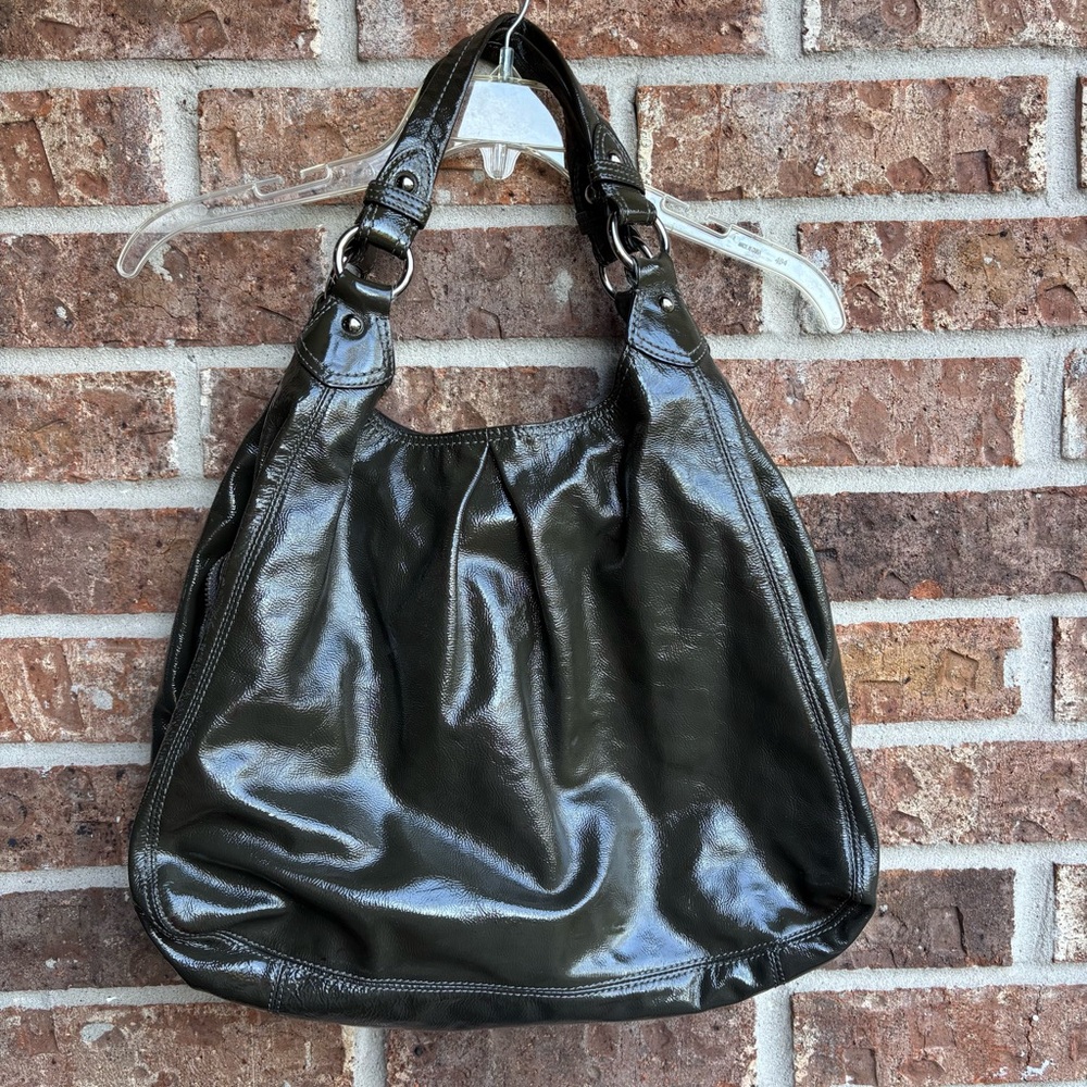 Vintage coach Leather Bag with Lavender Interior - Picture 1 of 12